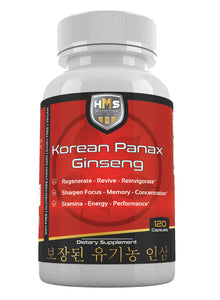 Korean Red Panax Ginseng Extract Powder Supplement - 2000mg
