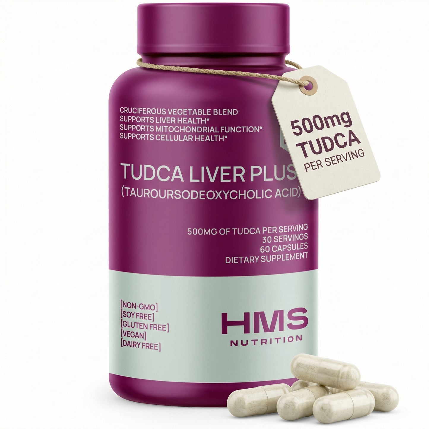 Tudca Liver Plus+ Cruciferous Blend - 60 Capsules