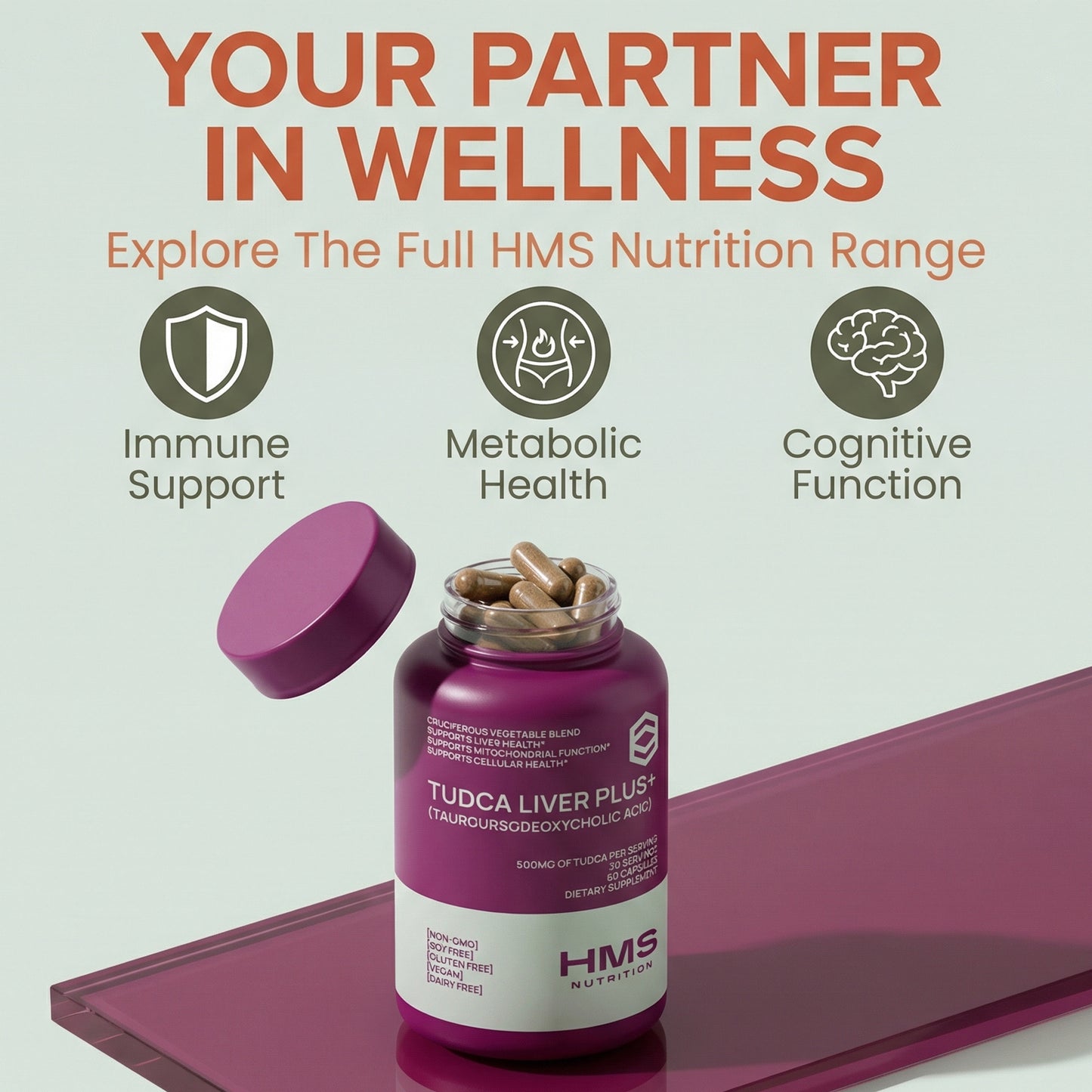 Tudca Liver Plus+ Cruciferous Blend - 60 Capsules