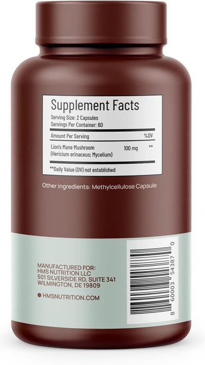 Lion’s Mane Mushroom Supplement - 1000mg