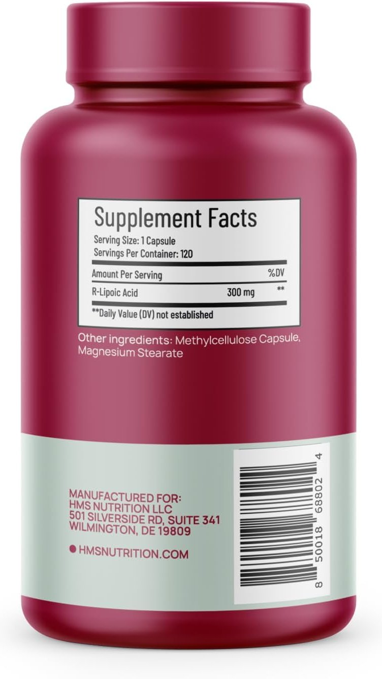 R-Lipoic Acid - 300mg per Capsule
