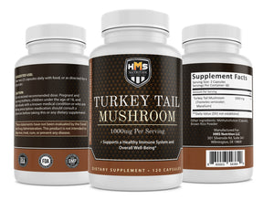 Turkey Tail Mushroom Supplement - 1000mg