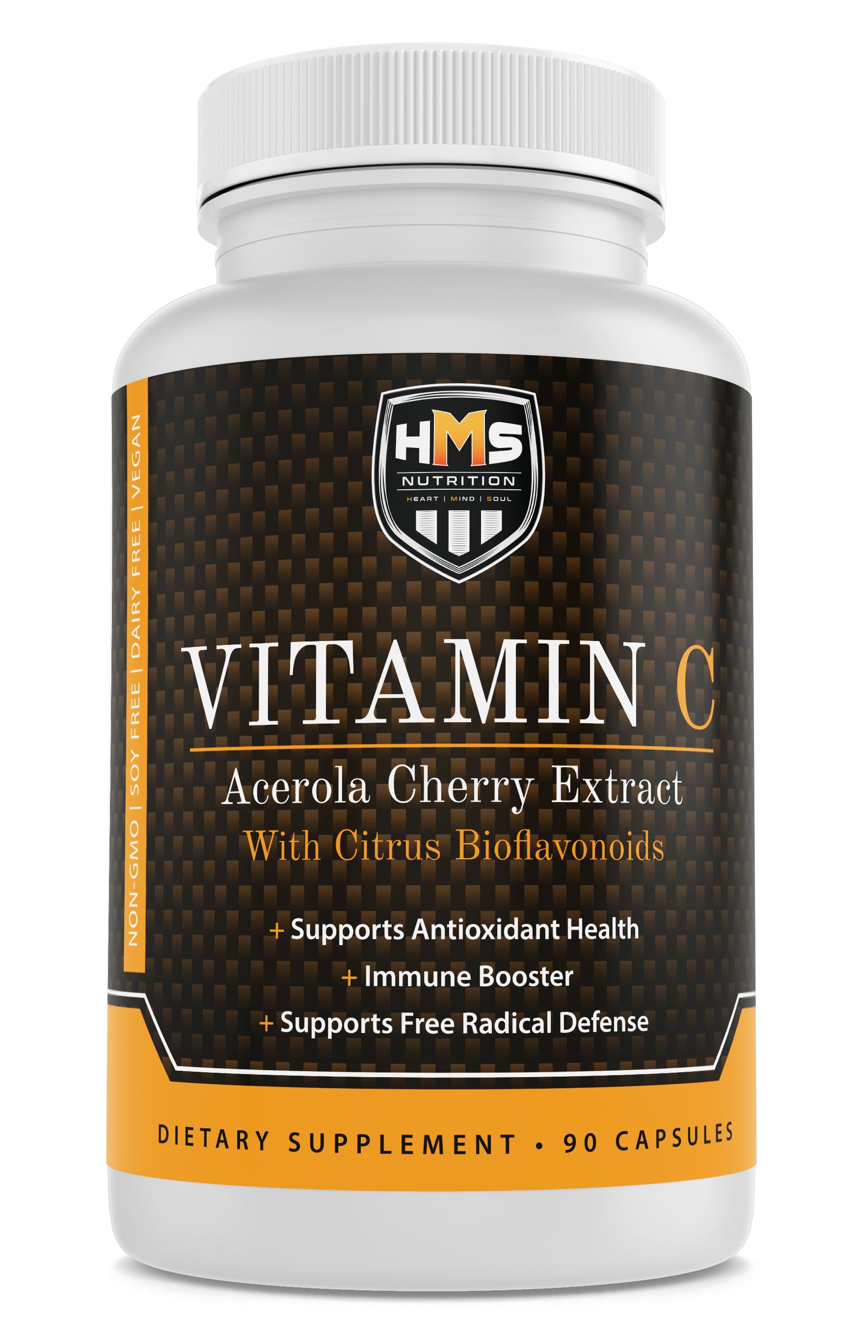 Acerola Cherry and Citrus Vitamin C - 90 Capsules – HMS Nutrition